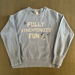 Uniqlo UT Disney Mickey Mouse Guitar Sweatshirt Fully Synchronized Fun Wmns Med